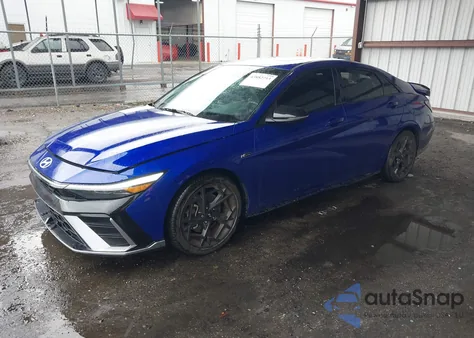 2024 Hyundai Elantra N Line из США, поврежденный, VIN KMHLR4DF8RU813273